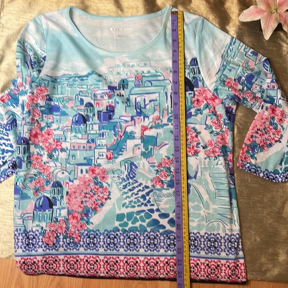 Allison Daley Women’s Shirt, Size: L, Petite, Color’s: different blues, pinks - Picture 9 of 12